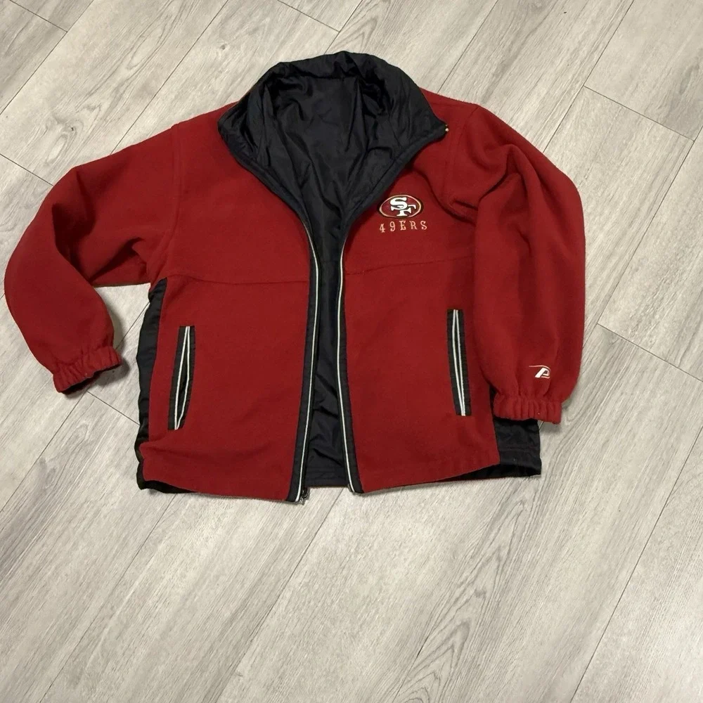 Vintage 90s San Fransisco 49ers Pro Player Reversible Kids LG 14-16 (women sm)